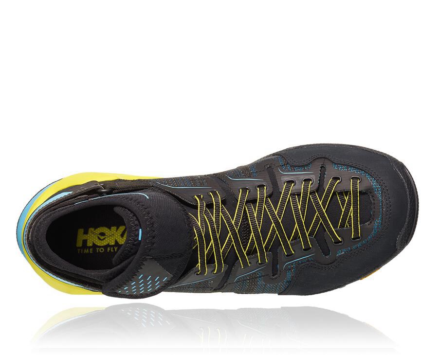 Hoka Australia One One Arkali - Mens Trail Shoes Black/Blue - ZXWSF-2567